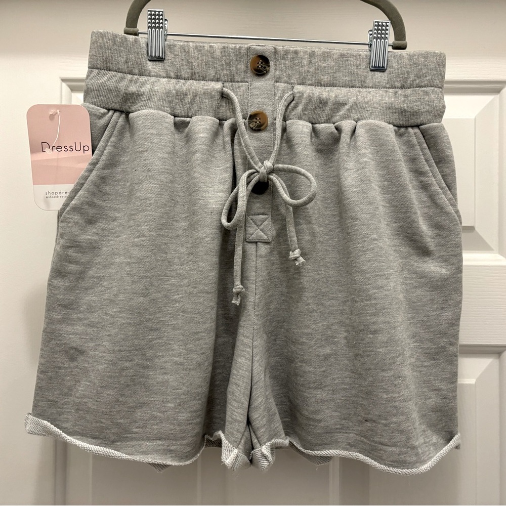 HUDSON GRAY | Heather Grey Shorts Size Large